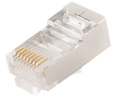 GEMBIRD PLUG6SP/50 Gembird ekranuotas modulinis LAN kištukas 30u, rinkinyje 50 vnt, tvirtas ir suvytas