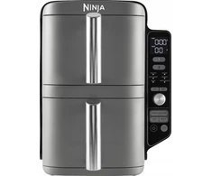Karšto oro gruzdintuvė Ninja Double Stack XL, 2 lygių, 9,5 l, SL400EU, Tamsiai pilka