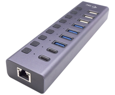 I-tec USB 3.0 / USB-C įkrovimo HUB 9 prievadų LAN + galia 60 W