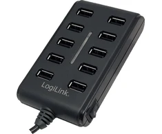 HUB USB LogiLink 10x USB-A 2.0 (UA0125)