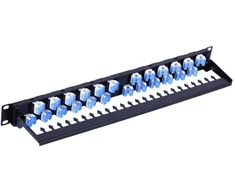 Techly 367836 Patch Panel 24x Keystone RJ45 Cat6a UTP, 1U, kampiniai prievadai