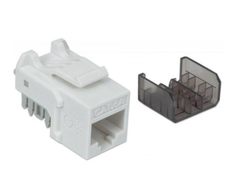 Intellinet 513791 Modulis Keystone RJ45 UTP Cat6a 10GbE, Punch-Down, balta