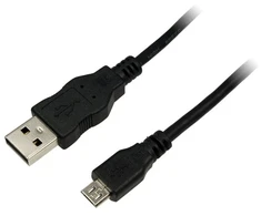 LOGILINK CU0060 LOGILINK - USB2.0 A tipo kabelis male į micro B tipą, 5m, juodas