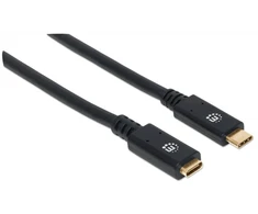 Manhattan USB-C – USB-C USB laidas 1 m juodas (355681)