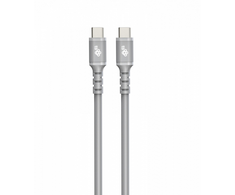 TB USB C - USB C laidas 1m silikoninės pilkos spalvos