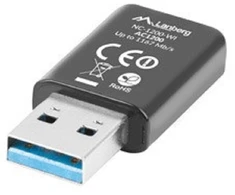 LANBERG NC-1200-WI Adapteris NANO USB WiFi 300MBPS/ 867MBPS