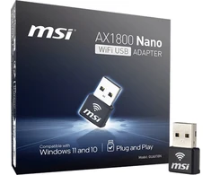 MSI AX1800 WiFi USB adapteris Nano