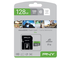 Atminties kortelė PNY Elite Micro SDXC 128GB + Adapteris SD