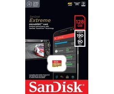 Atminties kortelė SanDisk microSDXC Extreme 128GB 190/90 MB/s UHS-I U3