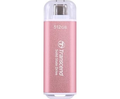Kietasis diskas Išorinio disko SMD Transcend SSD USB- C 512GB EXT. Rožinis / TS512GESD300P TRANSCEND