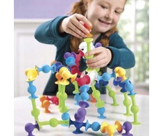Pegaz Toys Silikoniniai blokeliai KONSTRUKCINIAI SIURBUČIAI 35 vnt. Spalvinga Soft vandeniui