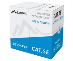 LANBERG LCU6-11CU-0305-S Lanberg UTP vijos kabelis CU, kat. 6, 305m, pilka