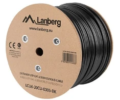 LANBERG LCF6-21CU-0305-BK FTP vijos kabelis CU OUTDOOR kat. 6 305m Juodas