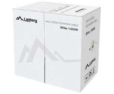 LANBERG LAN kabelis UTP cat.5e 305m solid CCA raudonas