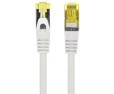 LANBERG patchcord kat.6A S/FTP LSZH CU 0.25m pilkas