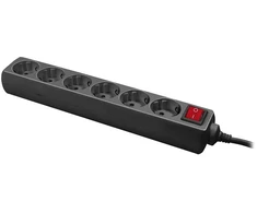 LOGILINK LPS202B LOGILINK - Kištukinis lizdas 6 krypčių, 1,4 m, Juodas