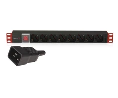 TECHLY Rack 19 colių PDU 8 išėjimai su jungikliu ir su C20 kištuku 3m