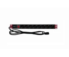 TECHLY stovo maitinimo juosta 19 colių 1U 8 vietos Schuko C14 2m