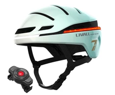 Livall Plento šalmas 58-62cm LED žibintai kritimo jutiklis SOS mėtinis