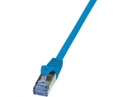 LOGILINK CQ3086S LOGILINK - Komutacinis kabelis Cat.6A 10G S/FTP PIMF PrimeLine mėlynas 7,5m