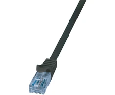 LOGILINK CP3013U LOGILINK - Komutacinis kabelis Cat.6A 10GE Home U/UTP EconLine juodas 0,25m