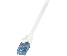 LOGILINK CP3021U LOGILINK - Komutacinis kabelis Cat.6A 10GE Home U/UTP EconLine baltas 0,50m