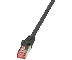 LOGILINK CQ2013S LOGILINK - Patchcord Cat.6 S/FTP PIMF PrimeLine 0,25m juoda