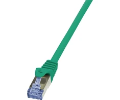 LOGILINK CQ3015S - Komutacinis kabelis Cat.6A 10G S/FTP PIMF PrimeLine žalias 0.25m
