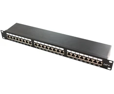 LOGILINK NP0061 LOGILINK- Patch Panel 19 montavimas Cat.6A STP 24 jungtys, juodos