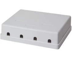 „LogiLink Keystone“ paviršinio montavimo dėžutė, 4 prievadų UTP, balta (NK4034)