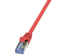 LOGILINK CQ3074S LOGILINK - Komutacinis kabelis Cat.6A 10G S/FTP PIMF PrimeLine raudonas 5m
