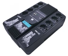 Infosec „Zen-X 1000“ nepertraukiamo maitinimo šaltinis (UPS), interaktyvus linijinis ryšys, 1 kVA, 600 W, 8 kintamosios srovės lizdai