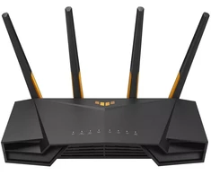 Asus belaidis „Wifi 6 AX4200“ dviejų dažnių gigabito maršrutizatorius | TUF-AX4200 | 802.11ax | 3603+574 Mbit/s | 10/100/1000 Mbit/s | Ethernet LAN (RJ-45) jungtys 4 | Palaikomas tinklelis | MU-MiMO Taip | 3G/4G duomenų bendrinimas | Antenos tipas: išorinė | 1 x USB 3.2 Gen 1 | 36 mėn.