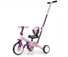 Milly Mally Optimus Max 5in1 triratis su kreipiančiąja juosta, rožinis