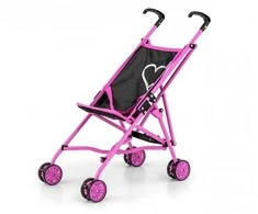 Milly Mally Julia Prestige Juodas Baby golfo vežimėlis lėlėms