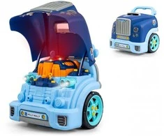 Realistiškas automobilio priekio su atidaromu variklio dangčiu modelis „Milly Mally N-GINE“ mėlynas