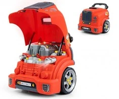 Realistiškas automobilio priekio su atidaromu variklio dangčiu „Milly Mally N-GINE“ raudonas modelis