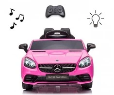 Milly Mally Akumuliatorinis automobilis vaikams „Mercedes-Benz SLC“, rožinės spalvos