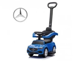 Motoroleris su kreipiančiąja vairuoja MERCEDES C-Class Deluxe Milly Mally Mėlyna