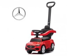 Motoroleris su kreipiančiąja juosta MERCEDES C-Class Deluxe Milly Mally Raudona