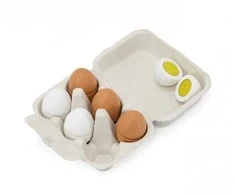 Viga Toys VIGA 44752 Mediniai kiaušiniai pjaustymo padėkle