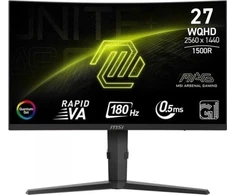 Žaidimų monitorius MSI MAG 275CQRF  QD E2 / 27"/ Rapid VA / lenktas /180 Hz /300cd/m2/ USB Typce-C