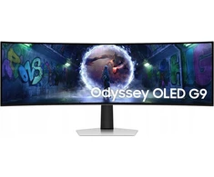 Monitorius Samsung | LS49DG934SUXEN Odyssey G9 G93SD | 49 " | OLED | DQHD | 32:9 | 240 Hz | 0.03 ms | 5120 x 1440 pikselių | 250 cd/m² | HDMI jungtys quantity 1 | Sidabrinis