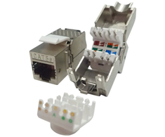 NETRACK 105-31 Netrack Keystone Jack RJ45 kat. 5e FTP modulis, be įrankių