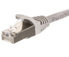 NETRACK BZPAT16F pataisomasis kabelis RJ45 beknis Cat 6 FTP 1m pilkas