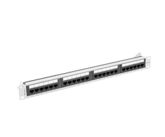 LANBERG patch panel 24 port 1U kat.6A UTP pilkas
