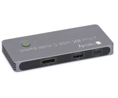 Techly Switch TECHLY KVM USB-C jungiklis 8K DisplayPort 1.4 2xUSB-C 3xUSB 2.0 (365528) - 46280610