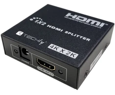 Techly 365818 HDMI skirstytuvas, 1x2, 4K 30Hz, aktyvus