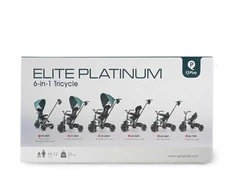 MILLY MALLY Qplay Triratis Elite Platinos pilkas