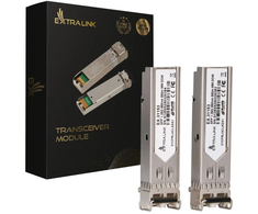 Šakotuvas Extralink SFP modulis 1,25Gbps, LC/UPC, 850nm, 550m, multi mode, DOM, 2 vnt.